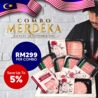 Merdeka Combo:  (RM299) 1x shabu shabu, 4x Standard Yakiniku, 1x Skewers, 1x Patty - SHOP NOW!