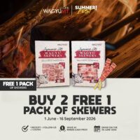 Japanese Wagyu Skewer | Summer Fest 1 June- 16 Sept 2026 - Buy 2 FREE 1 Pack of Skewers!